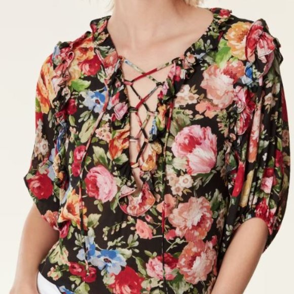 Icons Objects of Devotion - Ruffle Lace Up Blouse - Picture 4 of 6